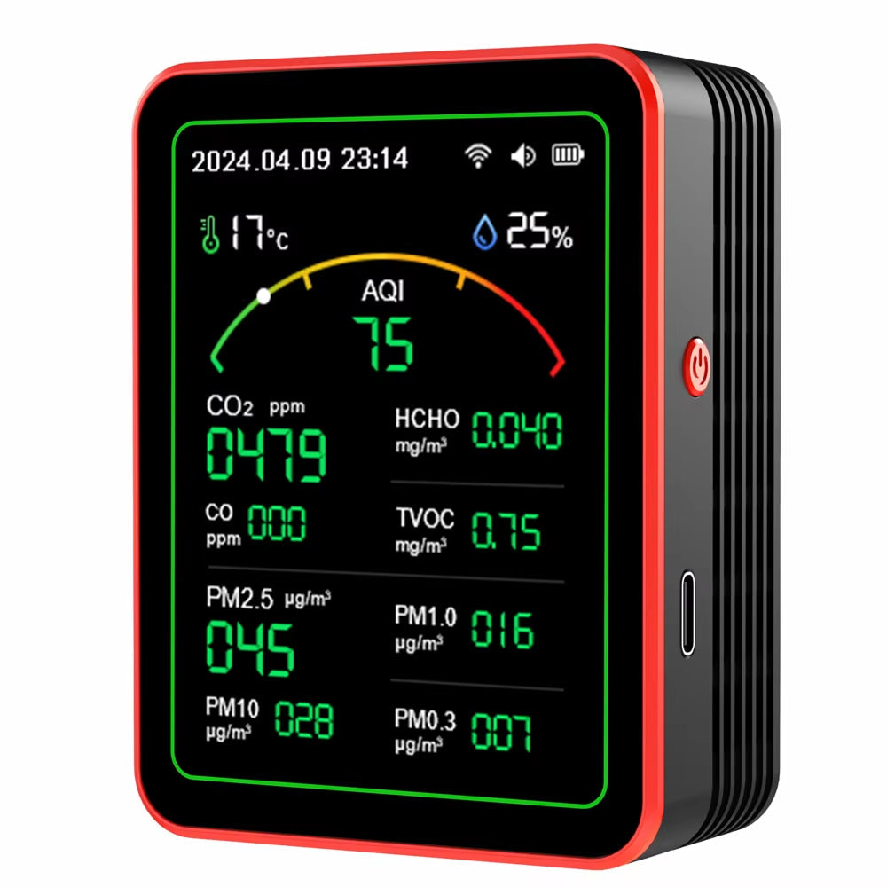 Digital Airnovad with various measurements on a white background