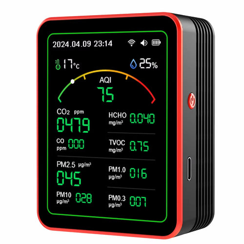 Digital Airnovad with various measurements on a white background