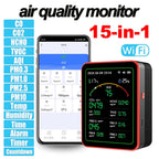 Airnovad with digital display and smartphone app on a white background