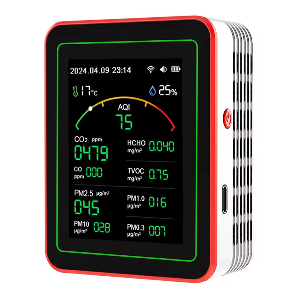 Airnovad with digital display on a white background