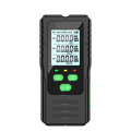 Dosimexo Radiation Detector with a black casing and green buttons on a white background