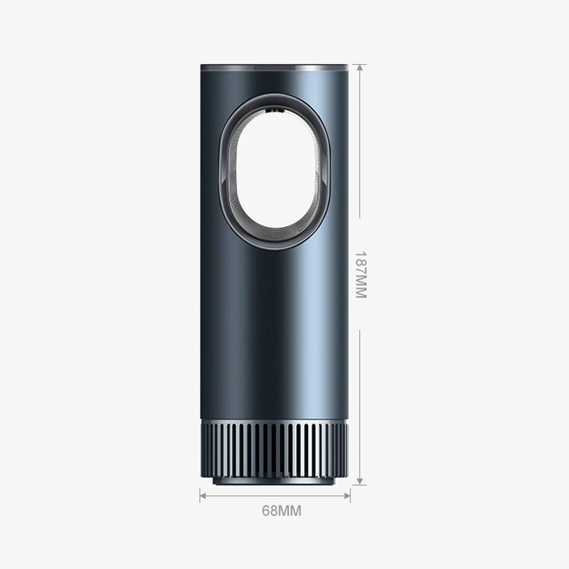 Fresobrex Car Air Purifier with dimensions indicated on a white background