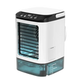 GlaciVyex Portable Air Conditioner with a white and black design on a white background