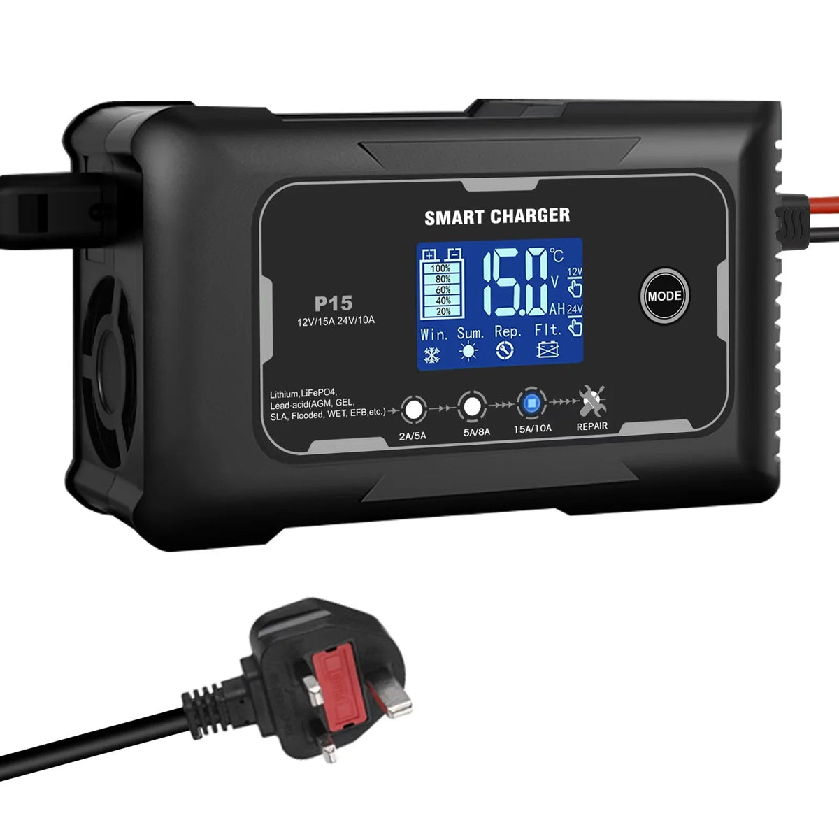 JoltNapo with digital display and power cord on a white background