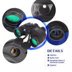NautixCor Marine Binoculars  with close-up details on a white background