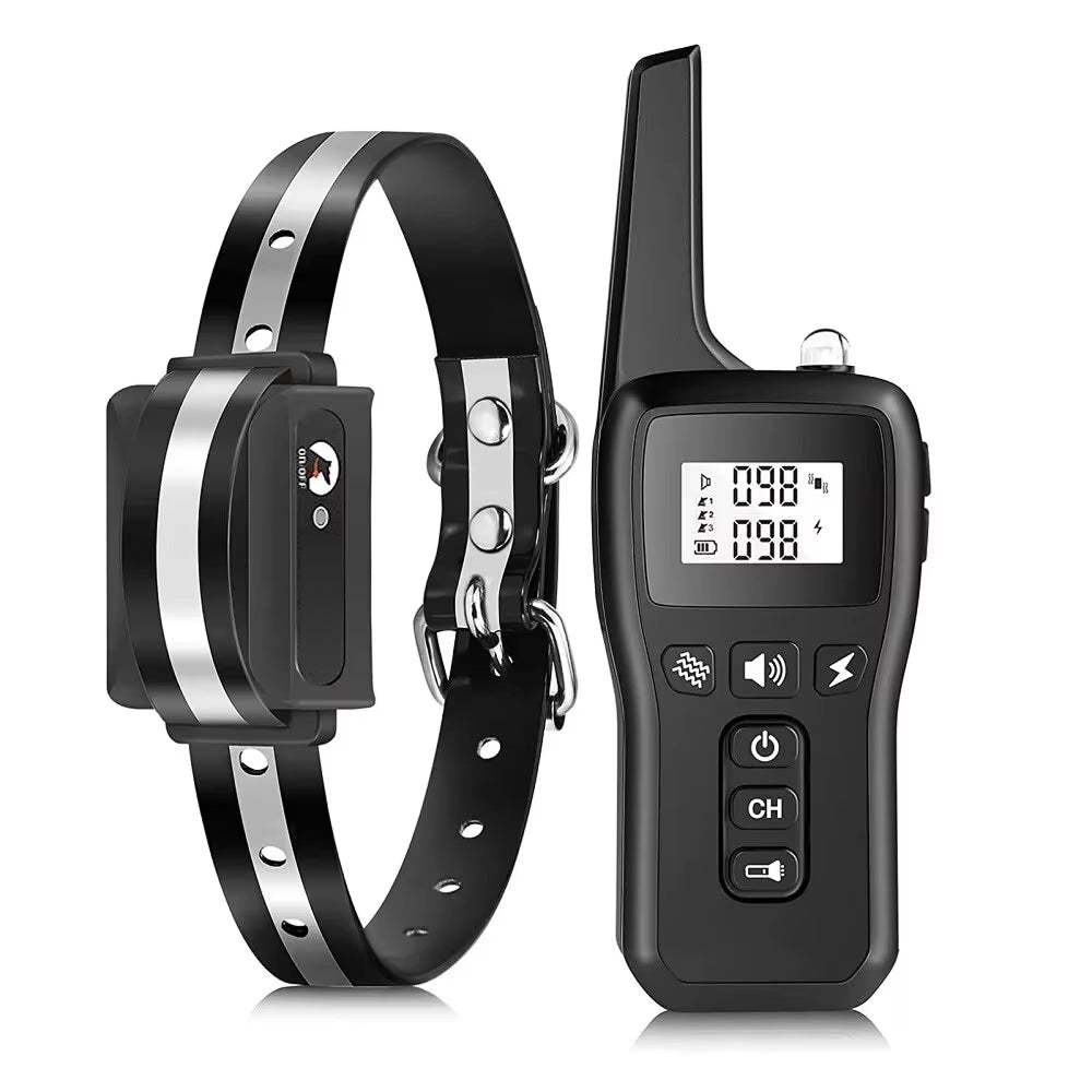 PawGofu Shock Collar 
with remote control on a white background