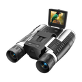PicScopex Digital Binocular Camera with a screen displaying a bird image on a white background
