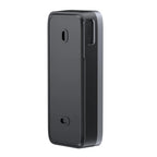 Black rectangular  PurePeeki Camera Doorbell on a white background
