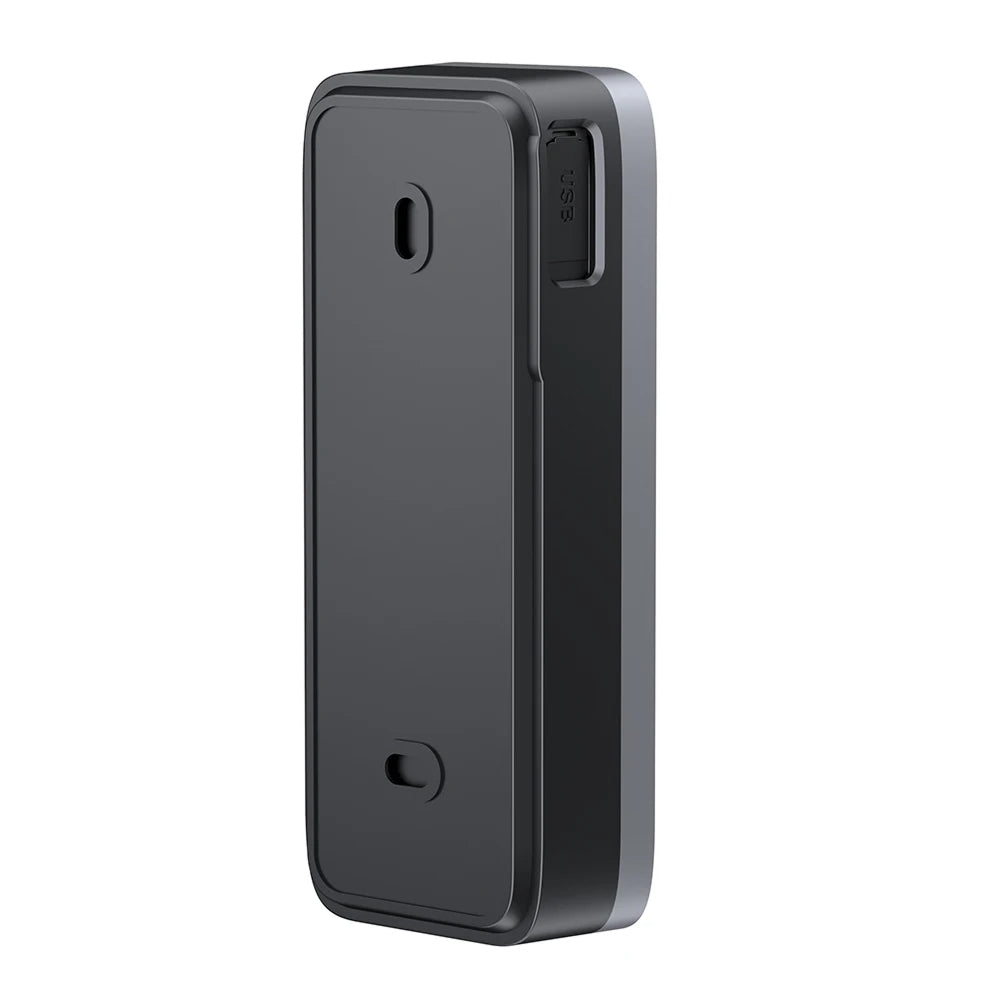Black rectangular  PurePeeki Camera Doorbell on a white background