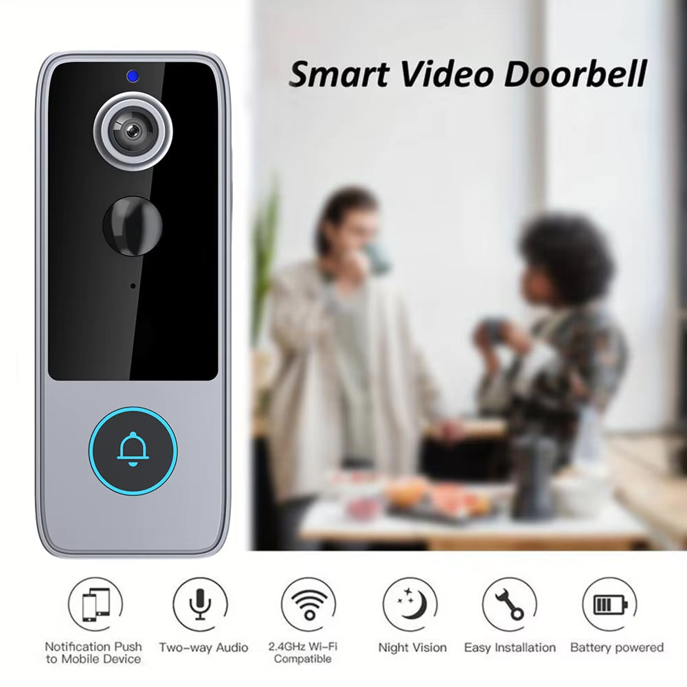  PurePeeki Camera Doorbell with features listed on a white background