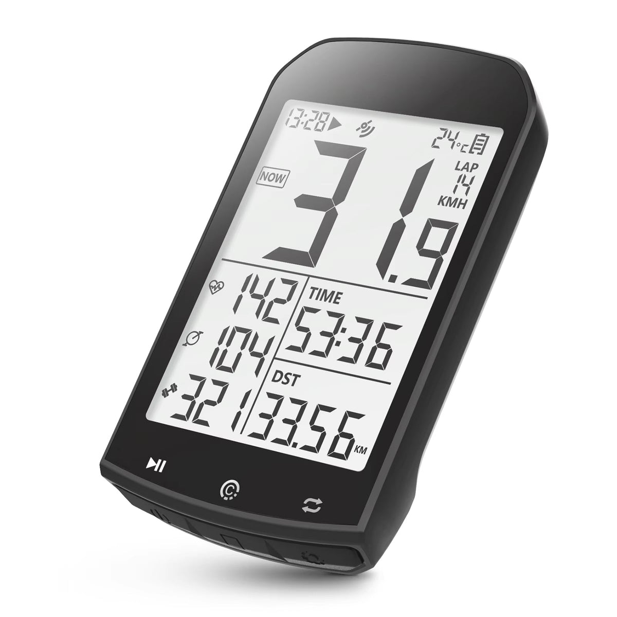 RidoMerix Bike Computer on a white background