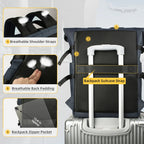  SafeiPack Ultimate Anti-Theft Backpack  with features highlighted on a white background