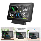 Skyrenux Outdoor Weather Station with large display showing temperature, humidity, and forecast.