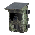 Wildsnap v2 Solar Trail Camera with solar panel on a white background