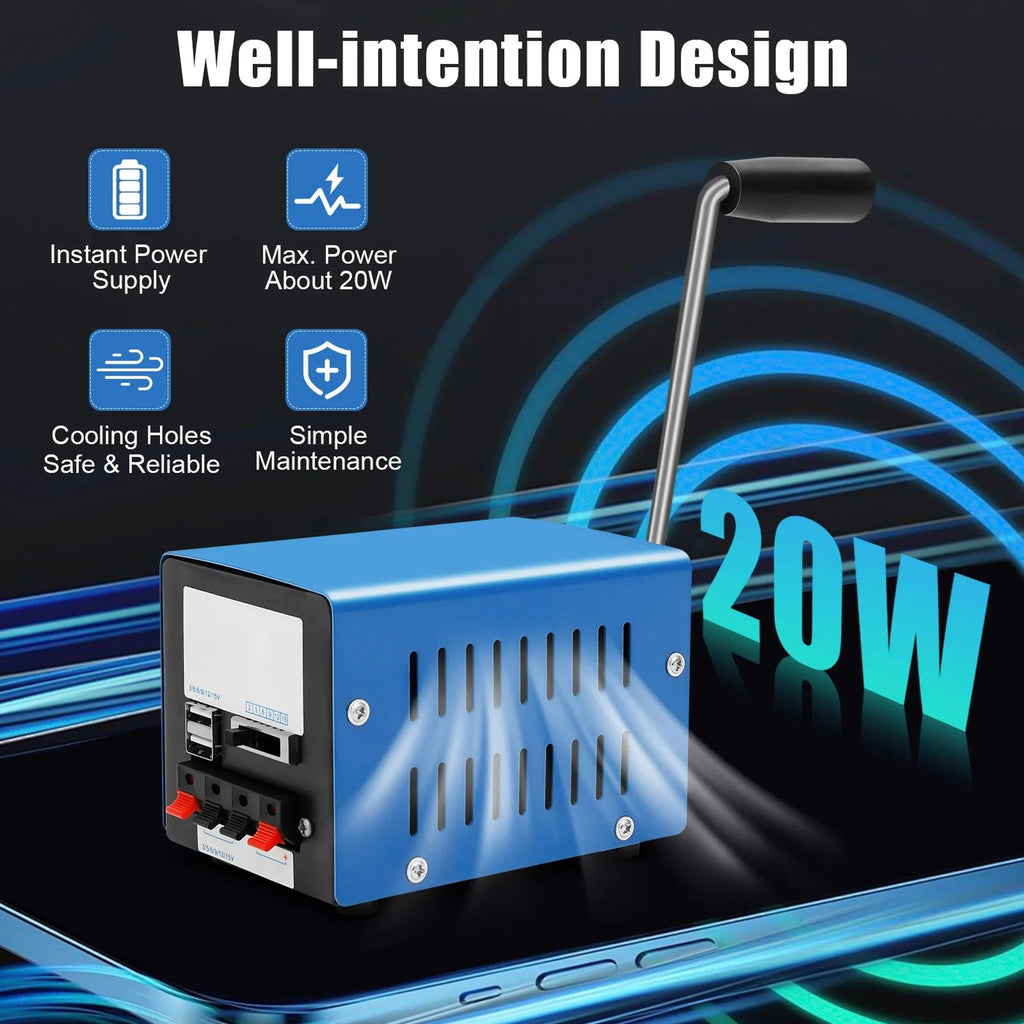 ArmiWatt Hand Crank Generator feature view