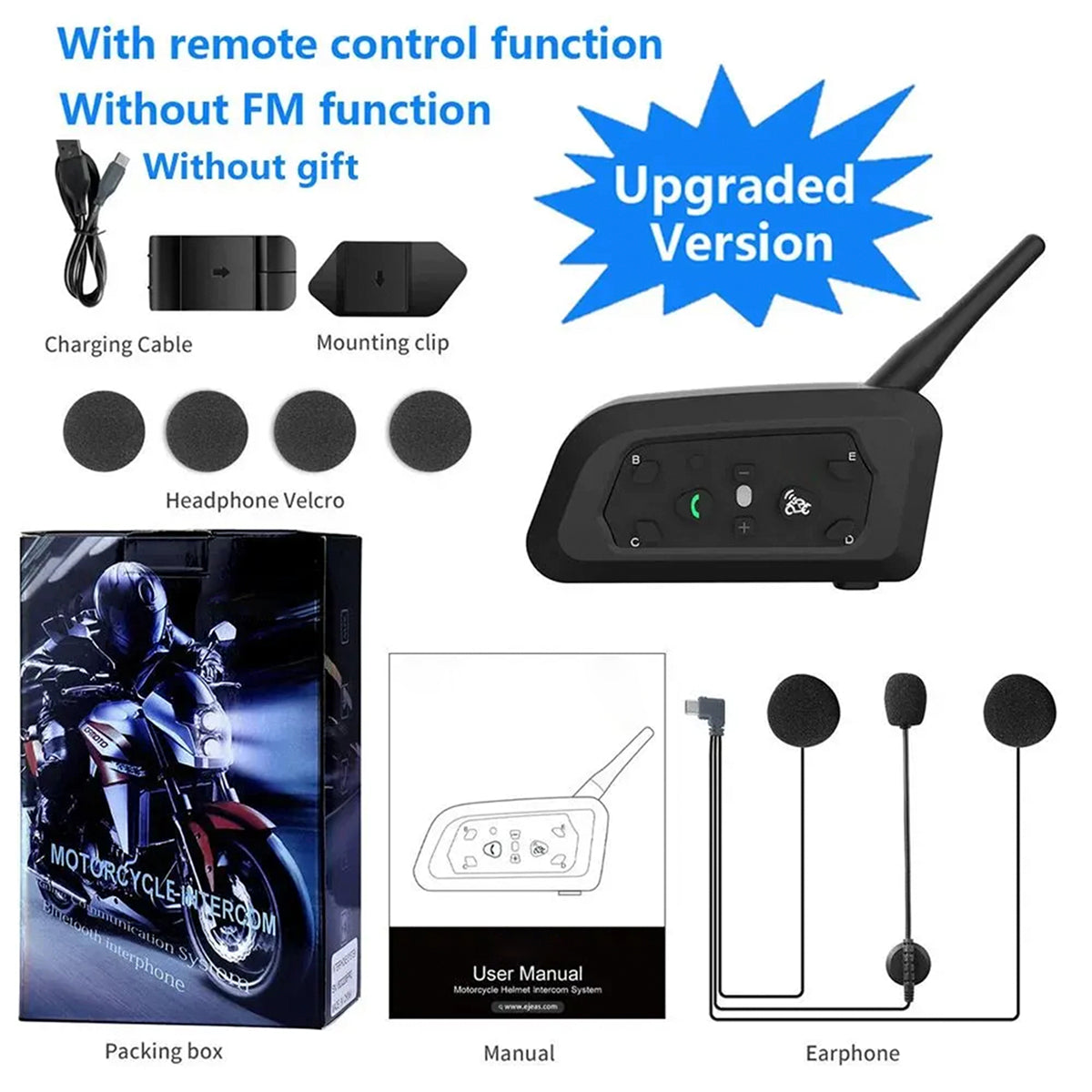 AxoRidex Motorcycle Intercom close-up