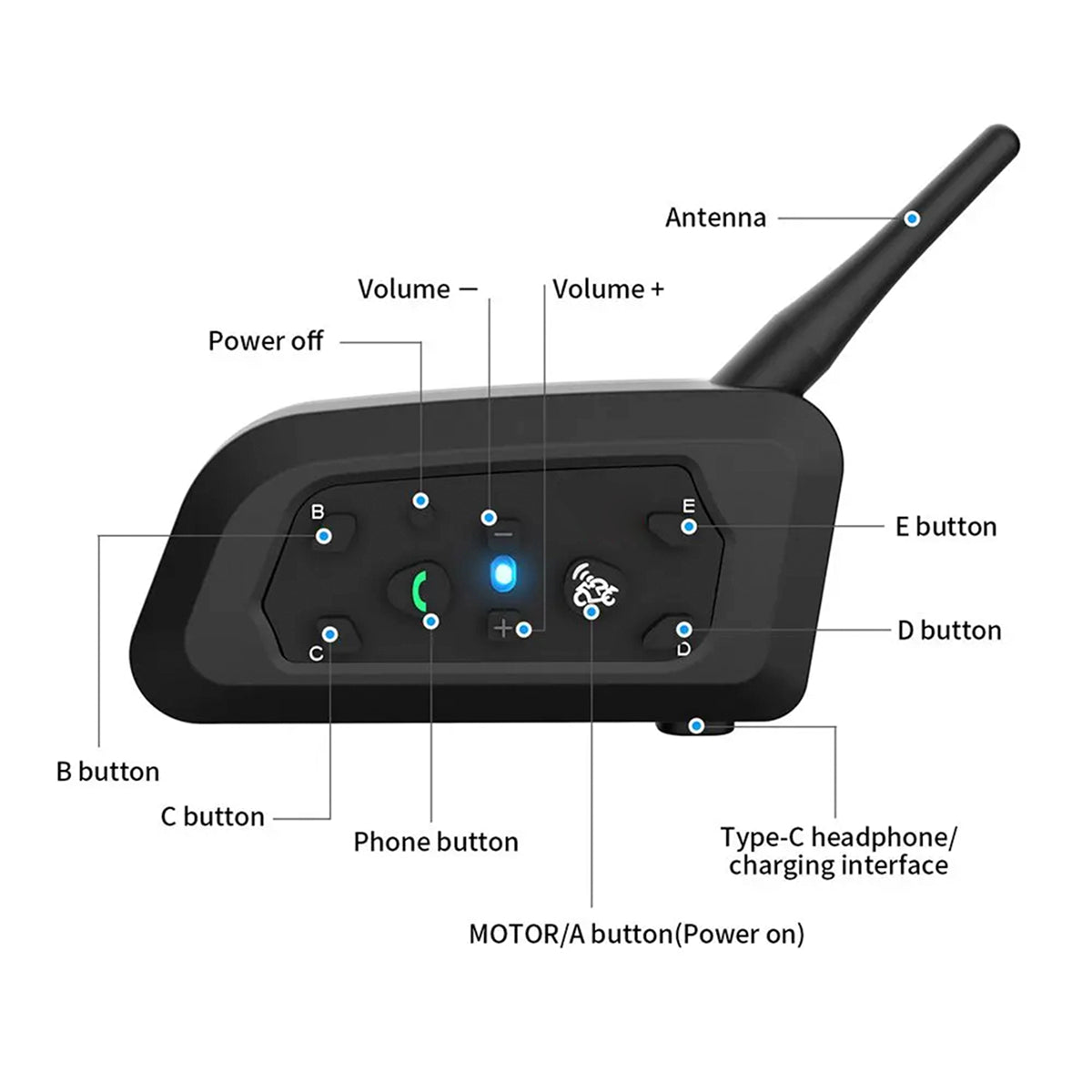 AxoRidex Motorcycle Intercom gallery view