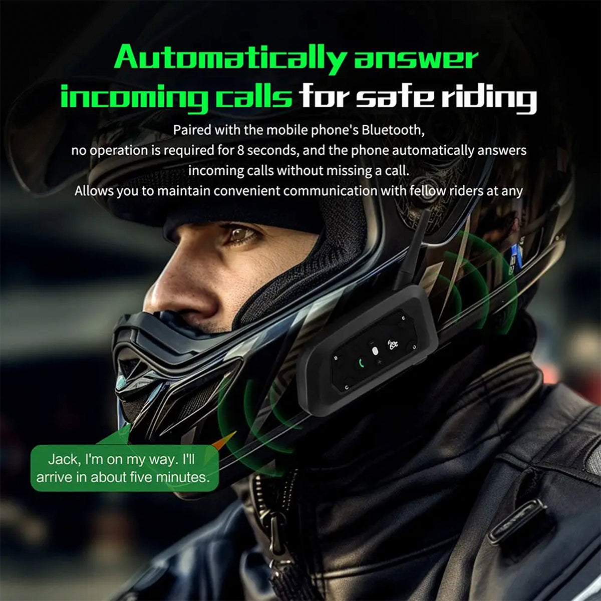 AxoRidex Motorcycle Intercom specifications image