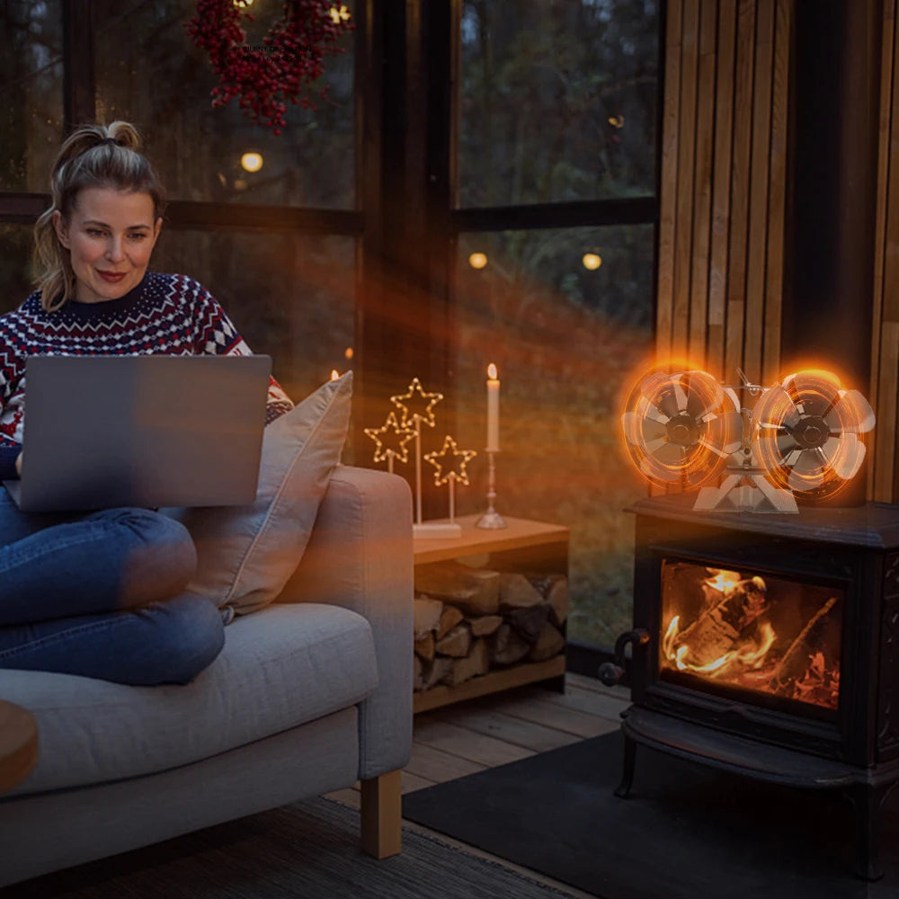 BlazeWini Wood Stove Fan feature highlight