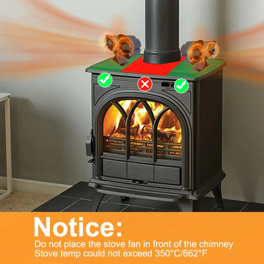 BlazeWini Wood Stove Fan lifestyle image
