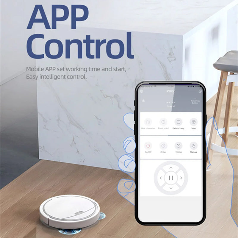 ClinieBot Robot Vacuum and Mop usage view