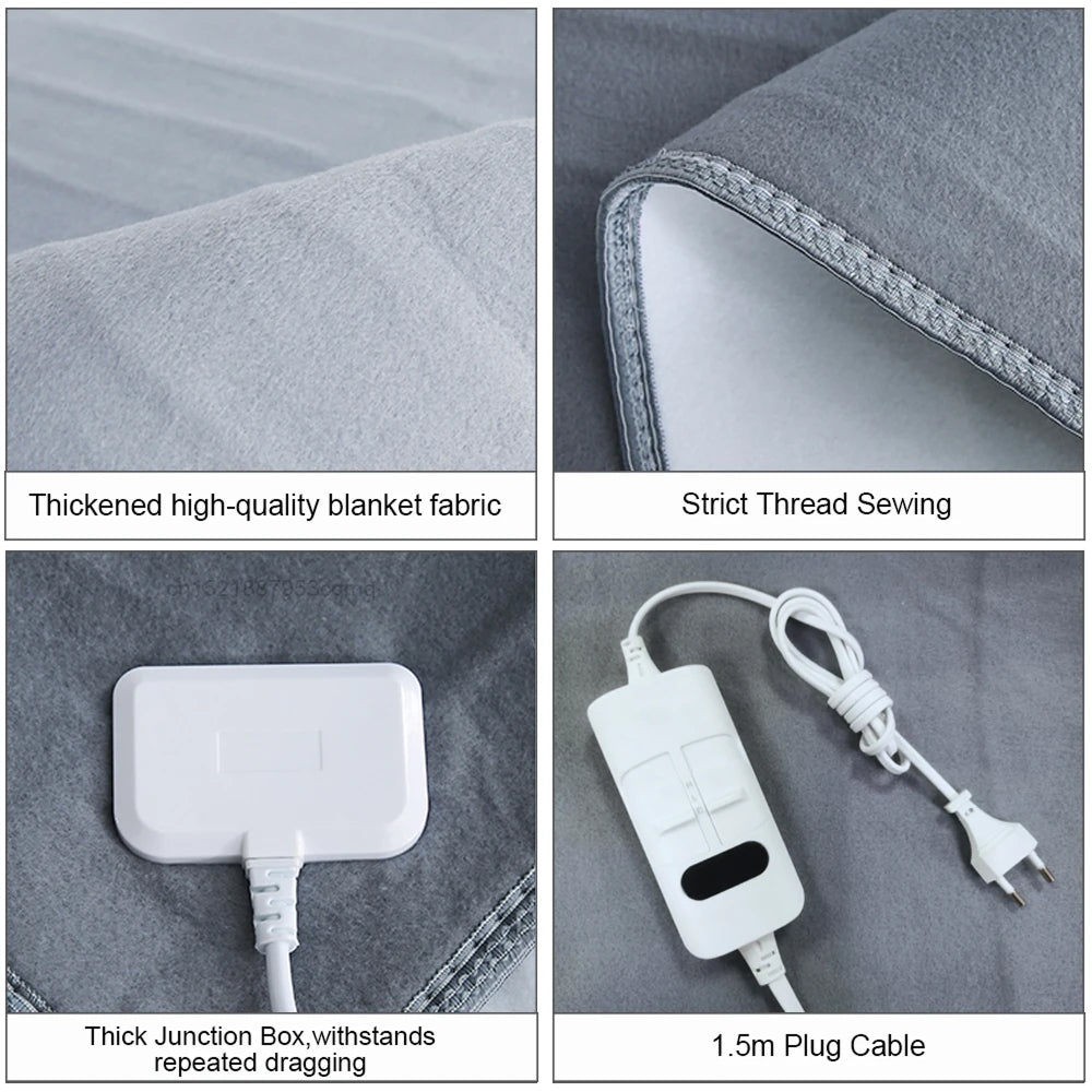CoziraCe Heated Blanket in the bedroom