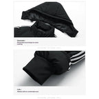 CozyRax Heated Long Coat stretch fabric detail