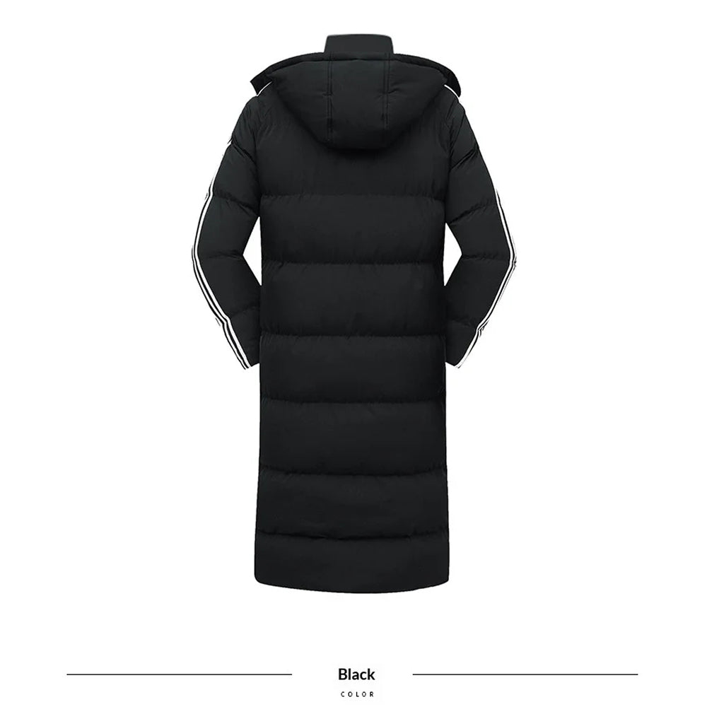 CozyRax Heated Long Coat with detachable hood