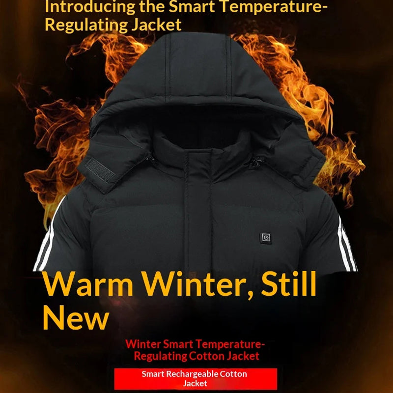 CozyRax Heated Long Coat side view