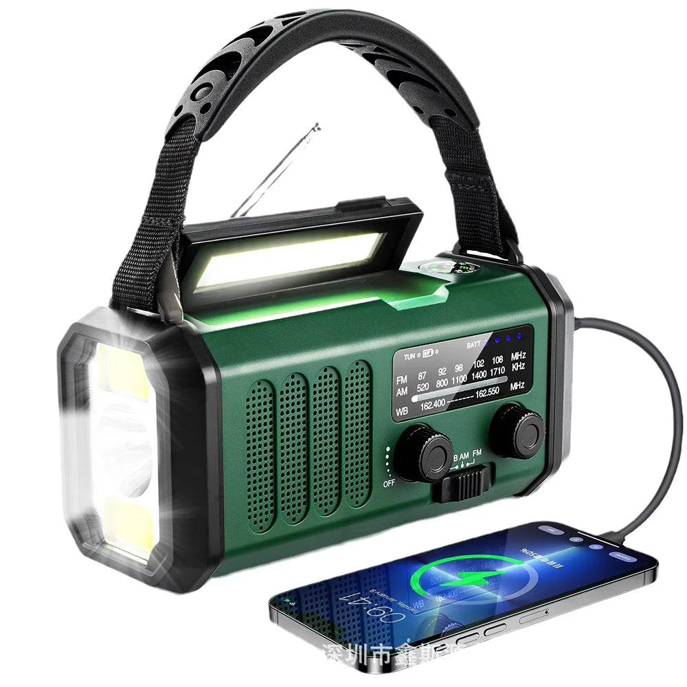 Crankoax Emergency Wind Up Radio angled view