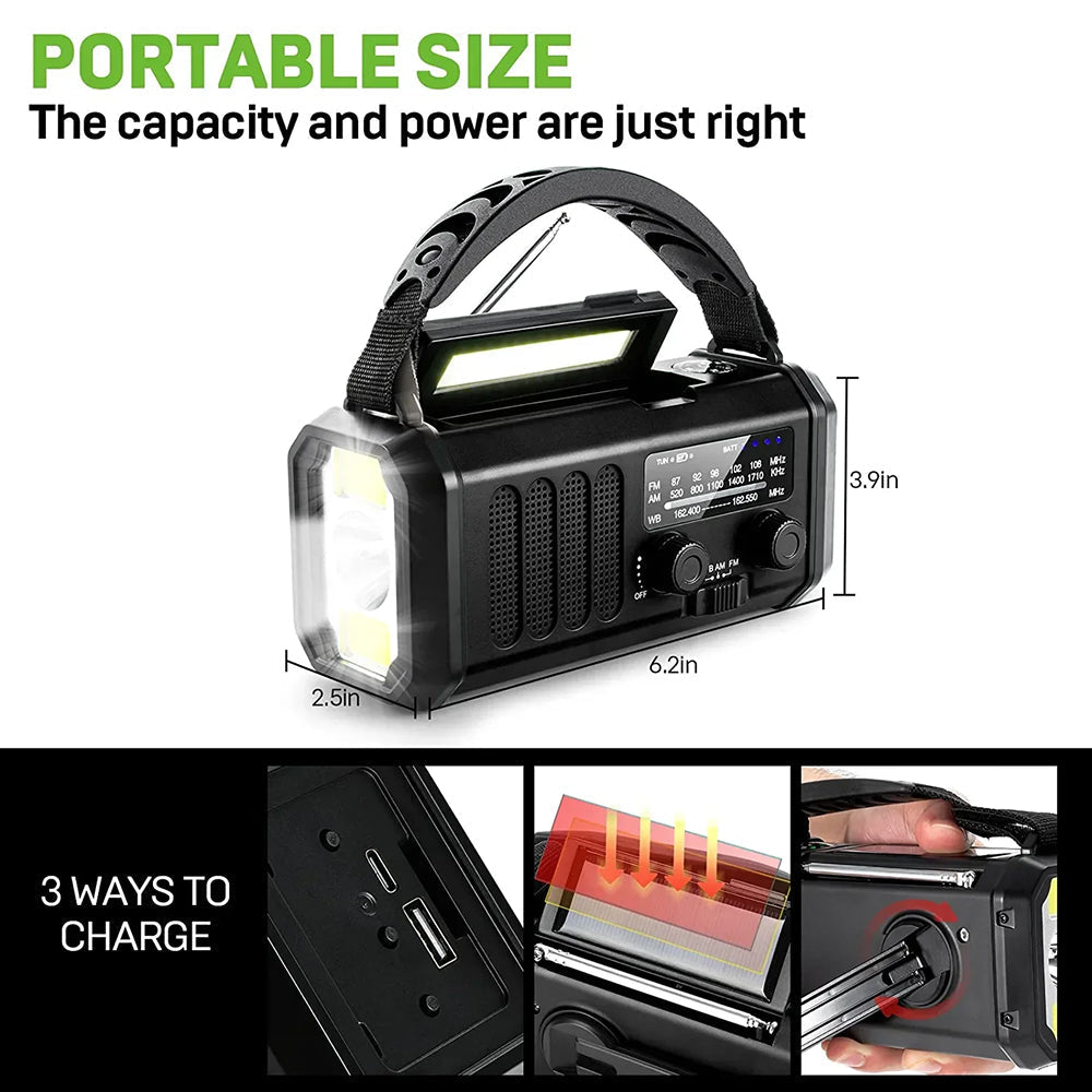 Crankoax Emergency Wind Up Radio key features