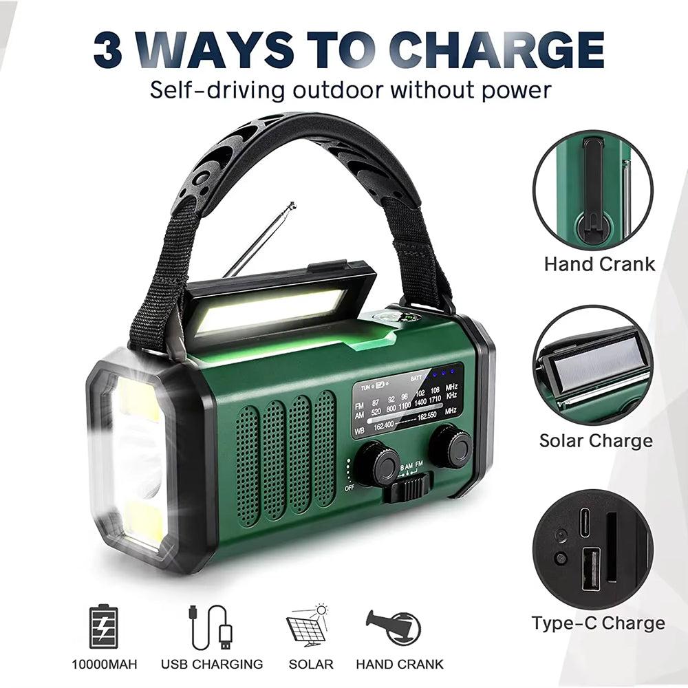 Crankoax Emergency Wind Up Radio product overview