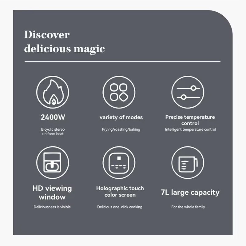 CrispDum Air Fryer feature highlights