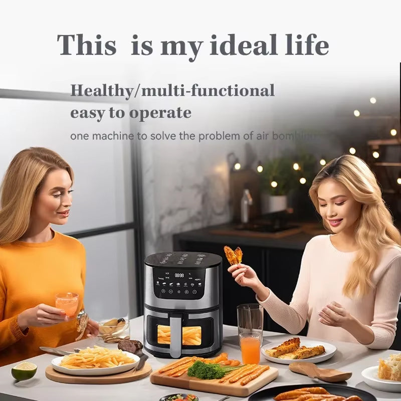 CrispDum Air Fryer in use