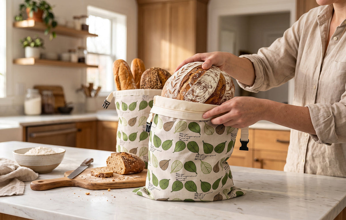 CrumBlixi Beeswax Bread Bag sustainable natural choice