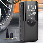 DassoAir Cordless Tyre Inflator inflating a car tyre