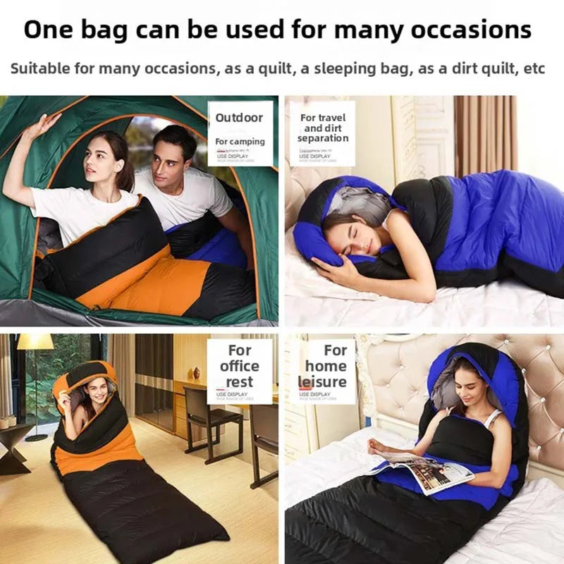 EmberLinie Heated Sleeping Bag with compression sack