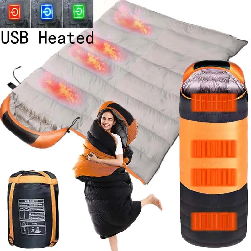 EmberLinie Heated Sleeping Bag LED power button