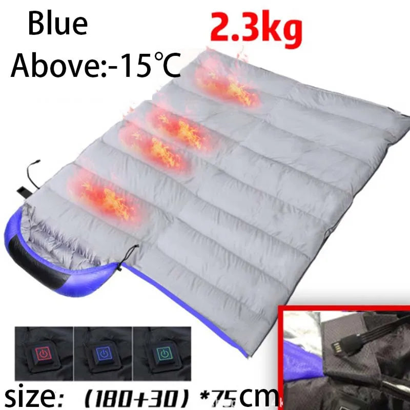 EmberLinie Heated Sleeping Bag four heating zones