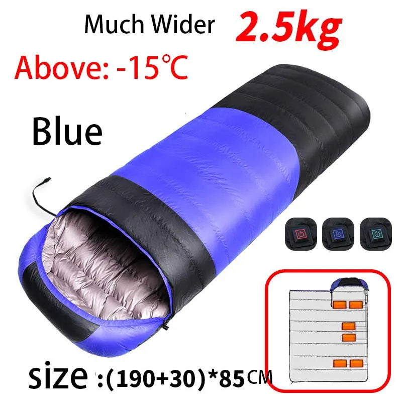 EmberLinie Heated Sleeping Bag USB power connection