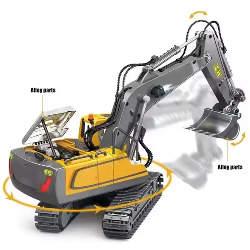 ExcaVoxi Remote Control Excavator angled view