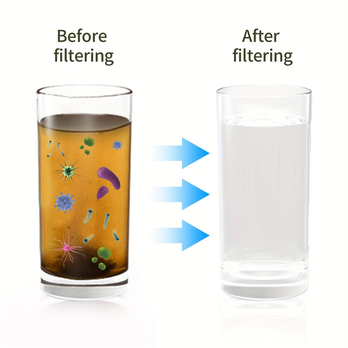 FiltSipy Water Filter Straw with bottle