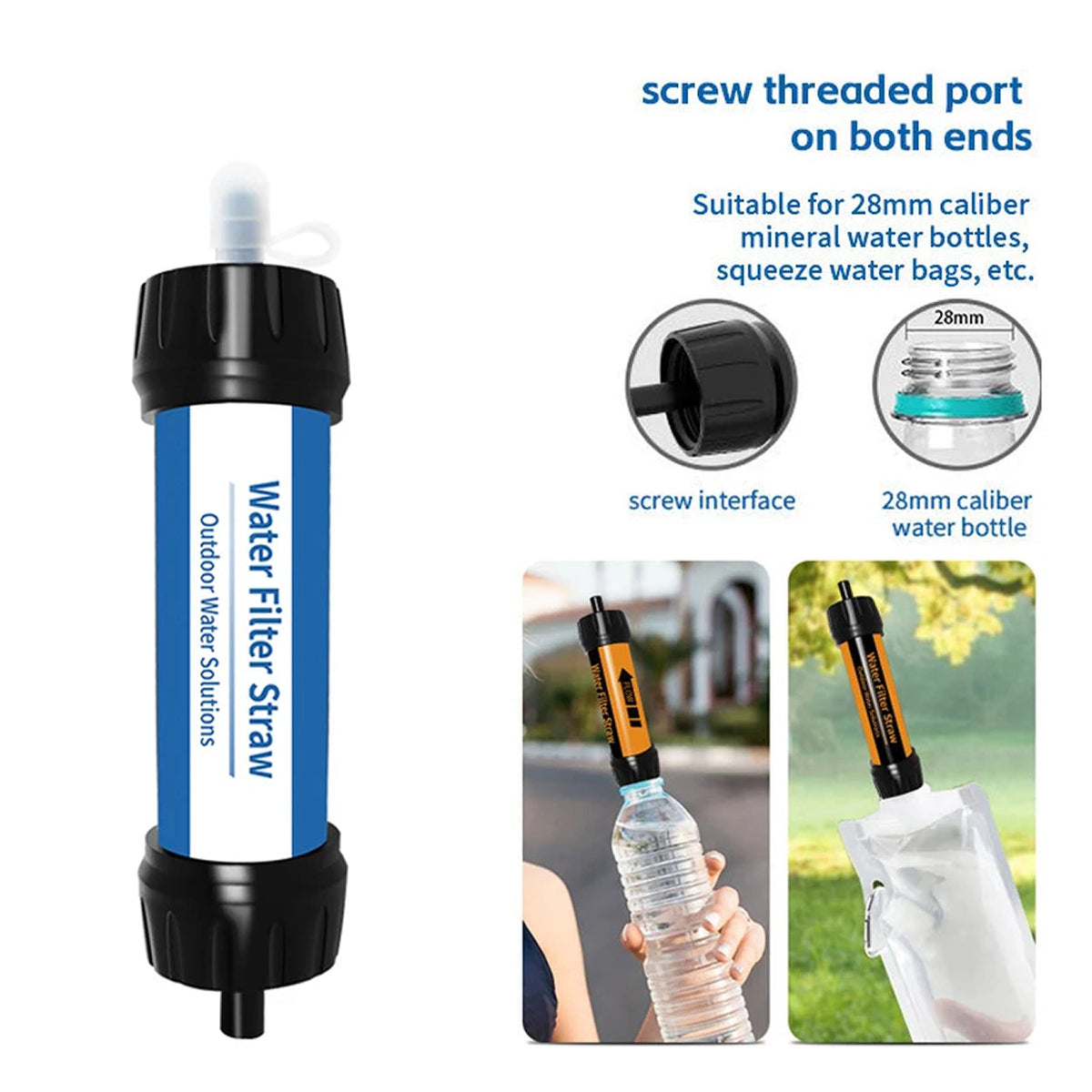 FiltSipy Water Filter Straw for hiking