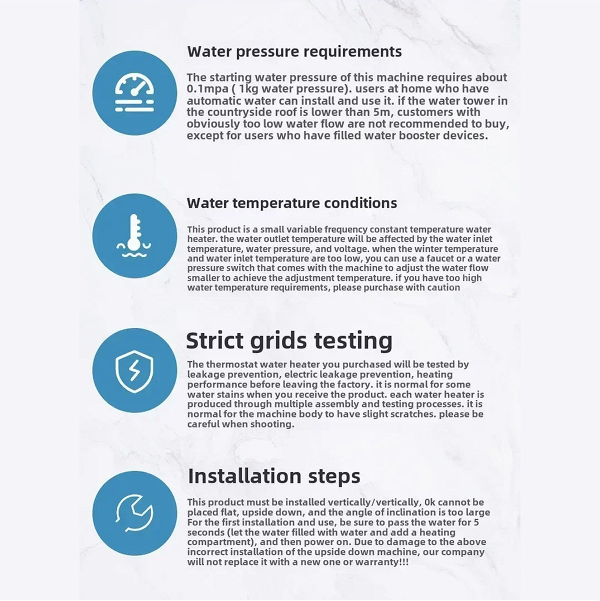 FluxueHot Tankless Water Heater view 10