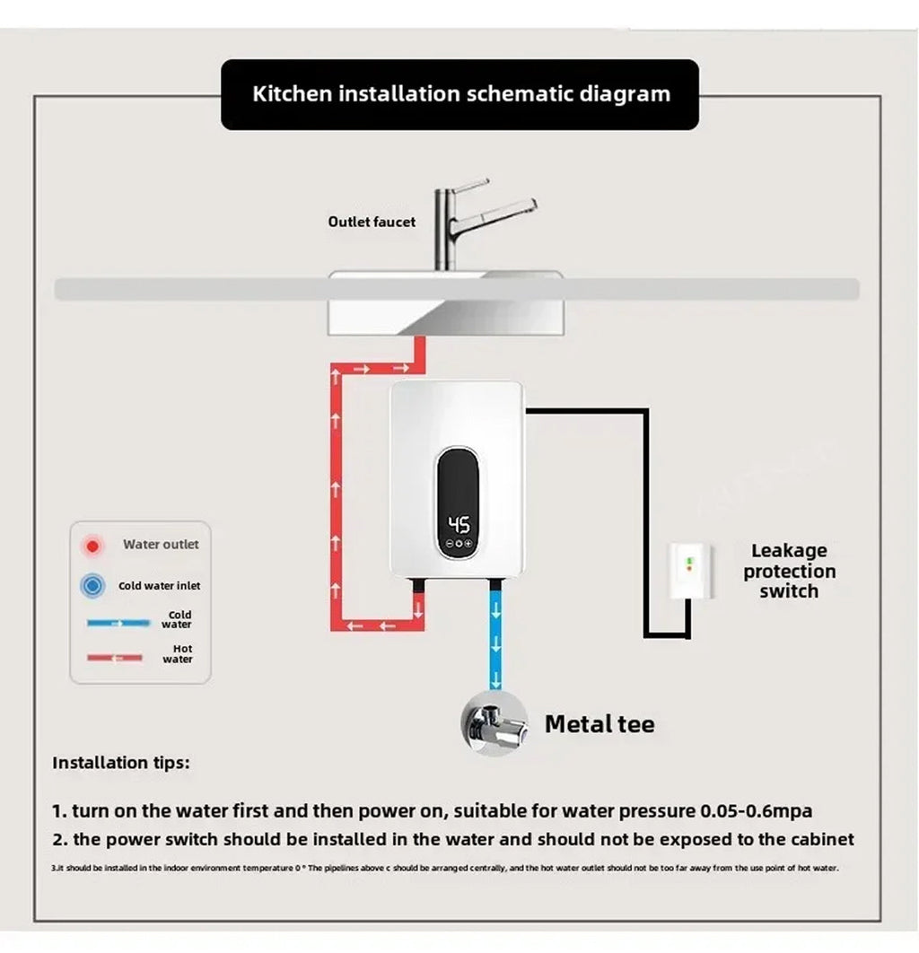 FluxueHot Tankless Water Heater view 15