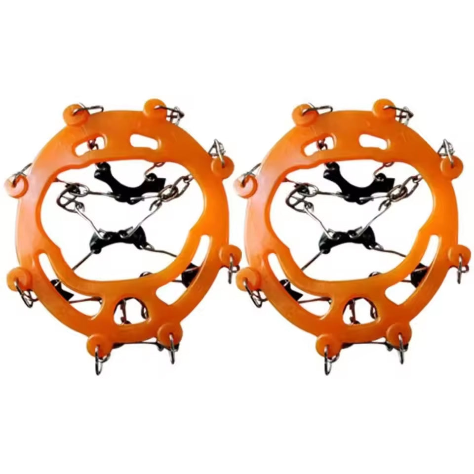 FrostoGrip Hiking Crampons 360 degree traction layout