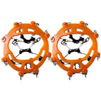FrostoGrip Hiking Crampons 360 degree traction layout