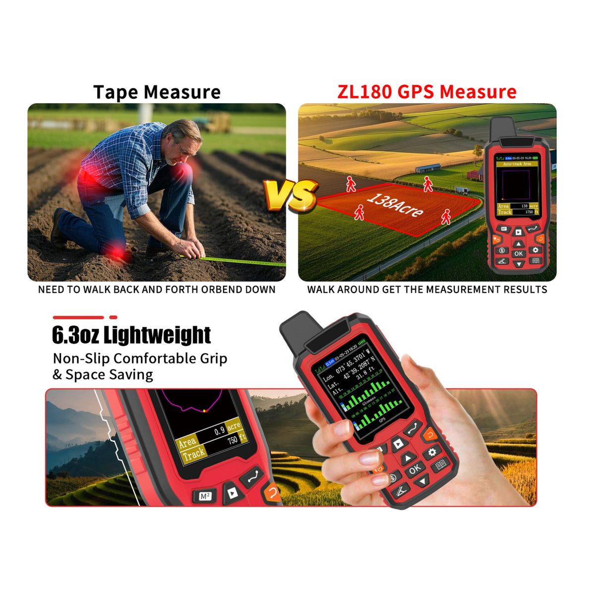 GeoiStride Handheld GPS on farmland