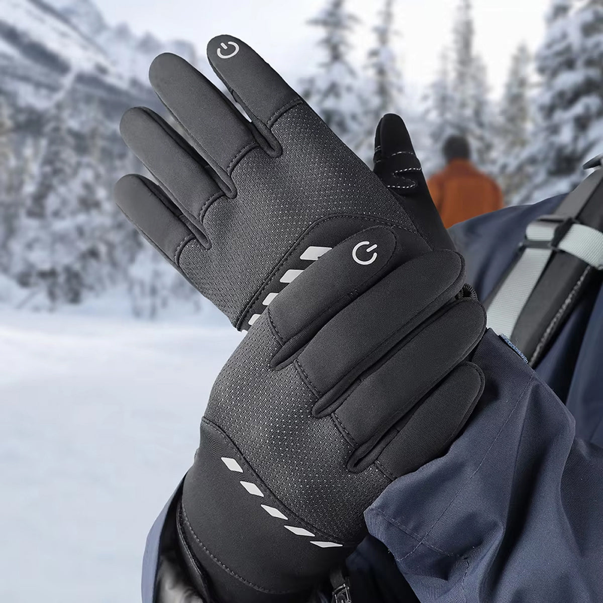 GlovyClik Thermal Gloves thermal fleece lining