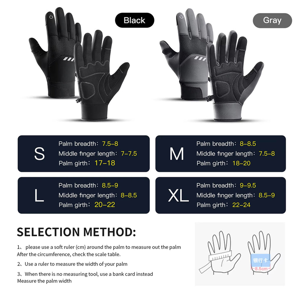 GlovyClik Thermal Gloves adjustable wrist strap